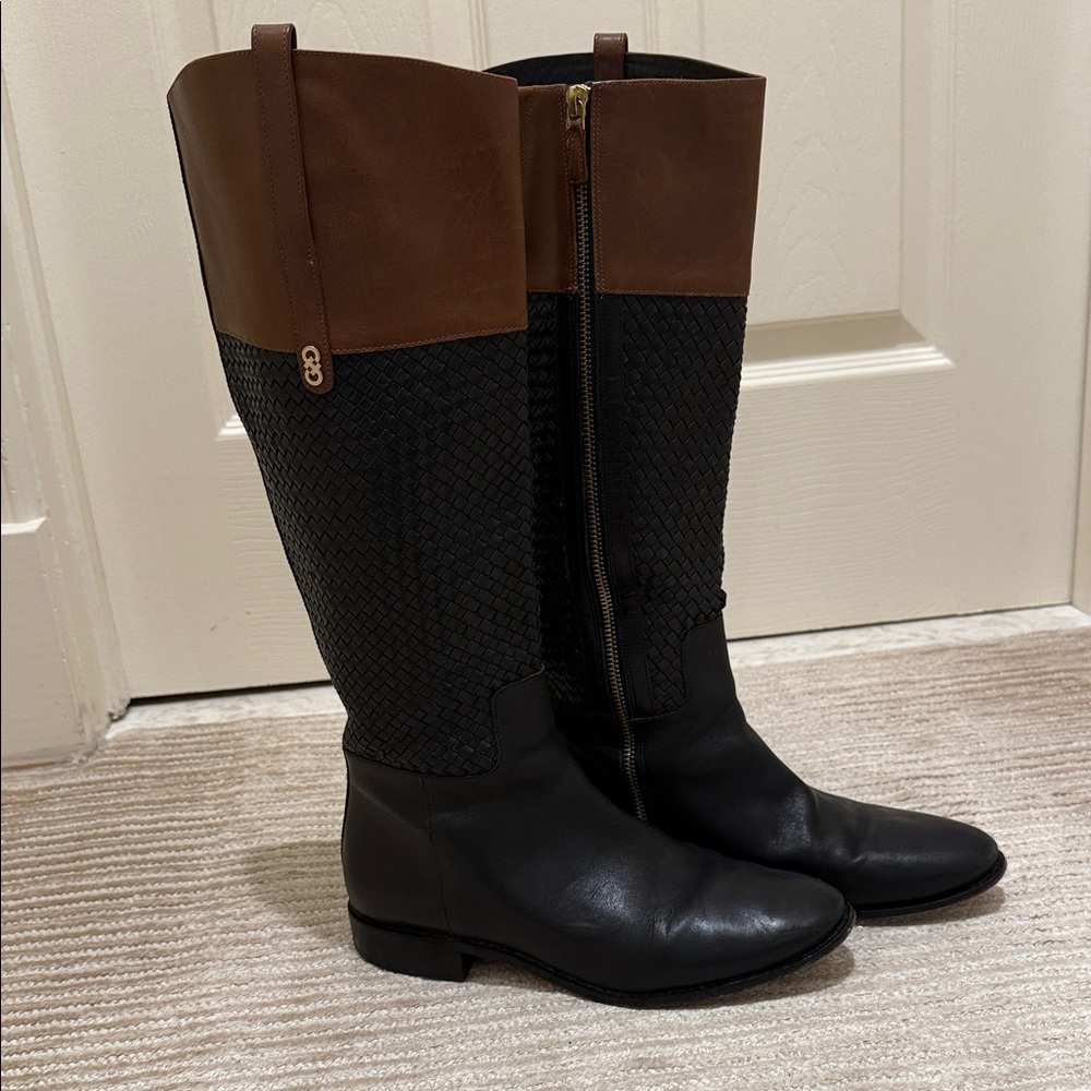 Cole Haan two- toned Riding Boots